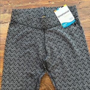 Smartwool Chevron Leggings - Black and White
